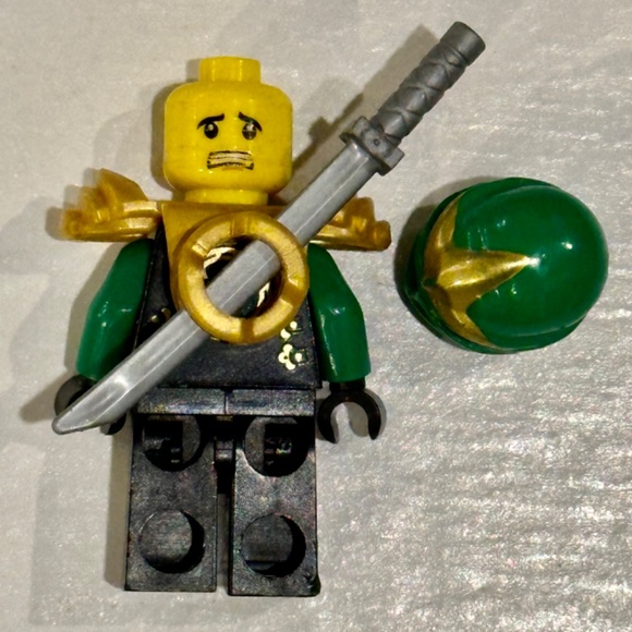 LEGO ⚔️ Ninjago Lloyd ZX the Final Battle Green Ninja njo070 with Silver Sword - Picture 3 of 7
